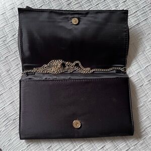 Black Bow Clutch/Shoulder Bag